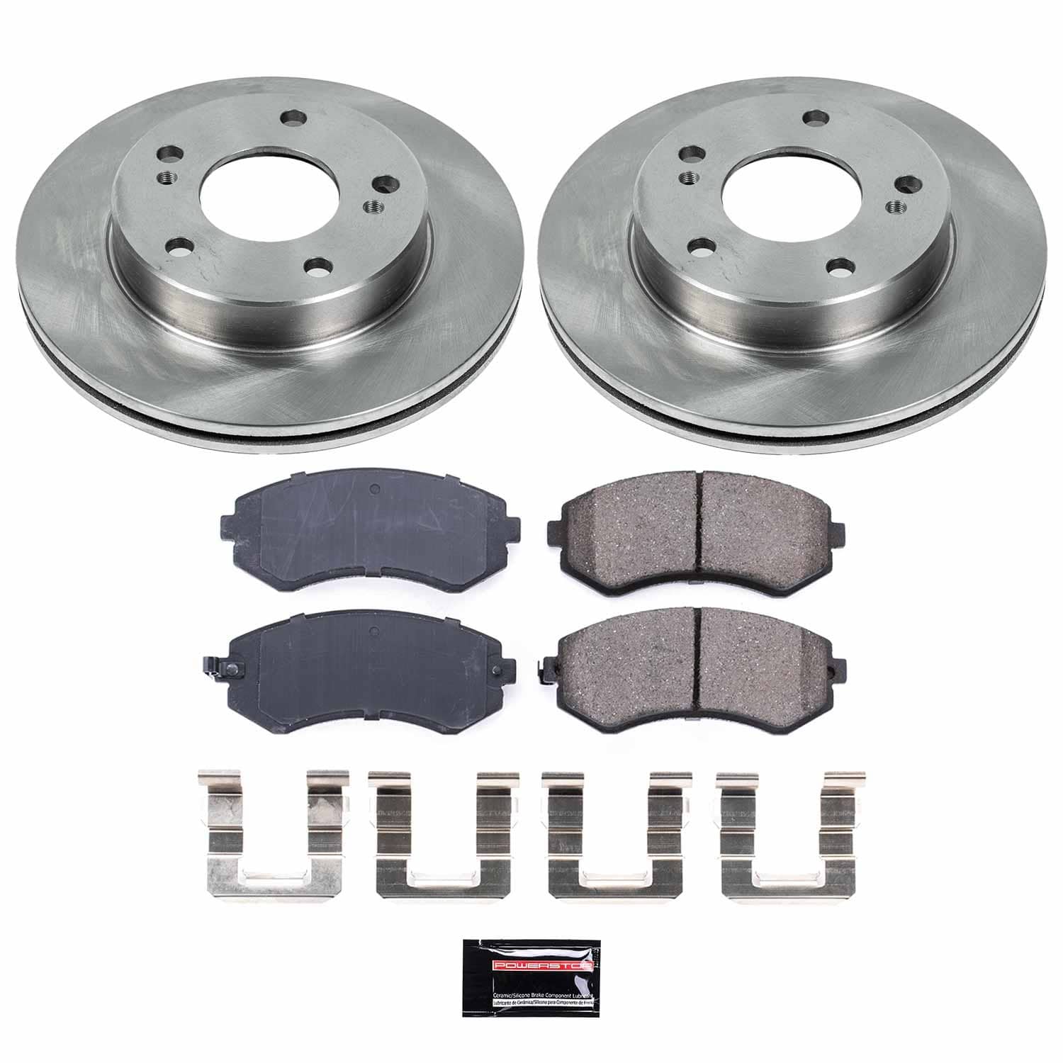 Power Stop - KOE754 - Front - Disc Brake Pad and Rotor Kit