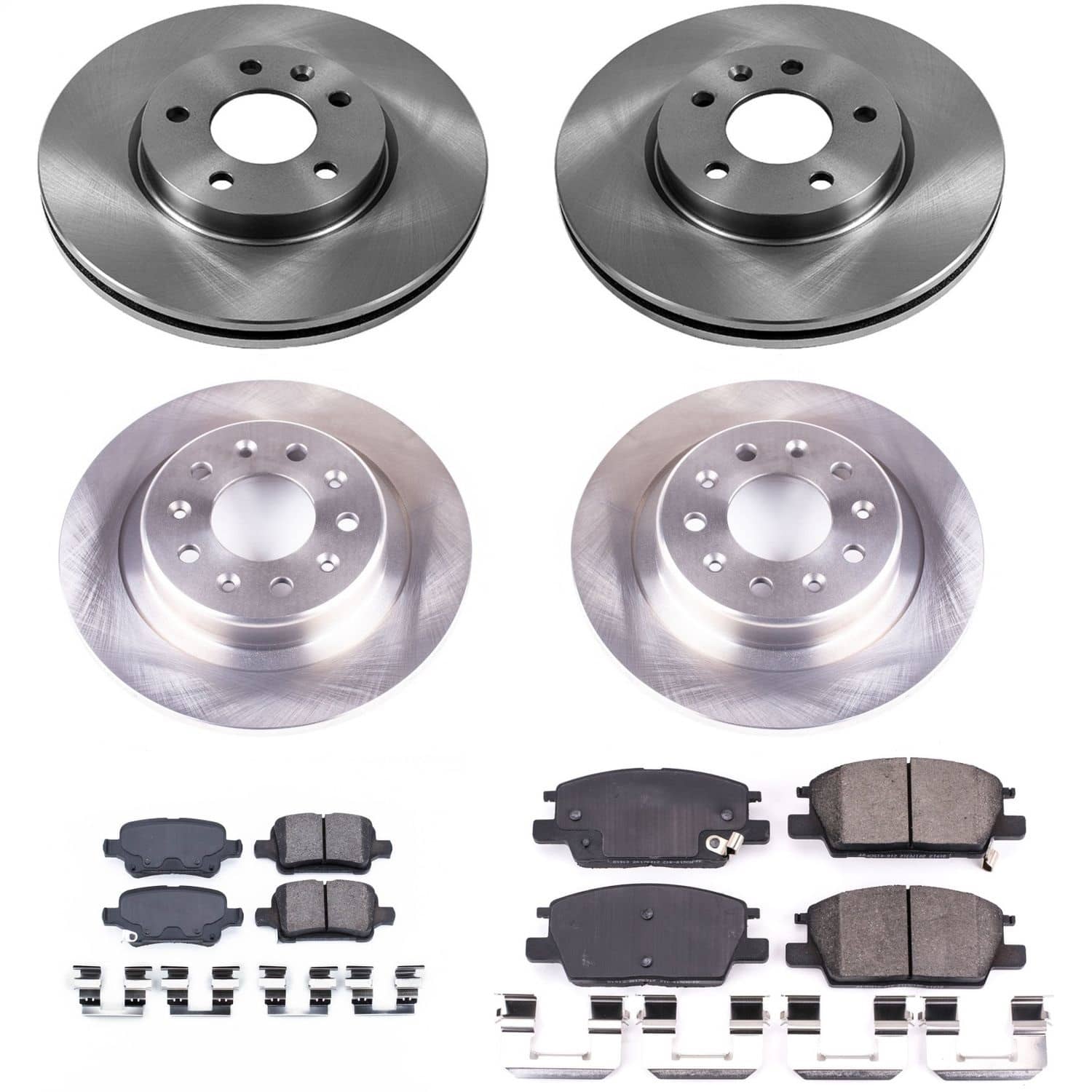 Power Stop - KOE7566 - Front and Rear - Disc Brake Pad and Rotor Kit