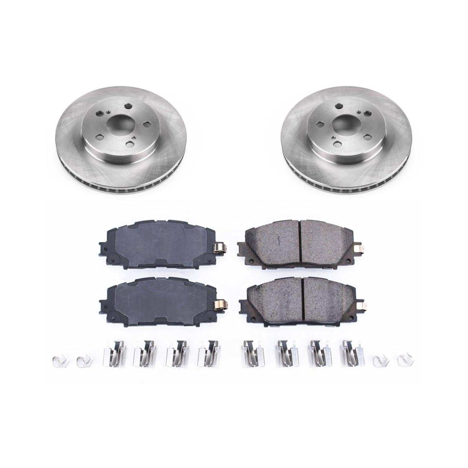 Power Stop - KOE7701 - Front - Disc Brake Pad and Rotor Kit