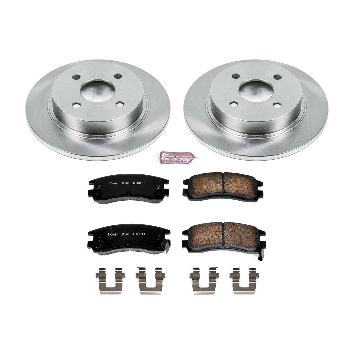 Power Stop - KOE7752 - Rear - Disc Brake Pad and Rotor Kit
