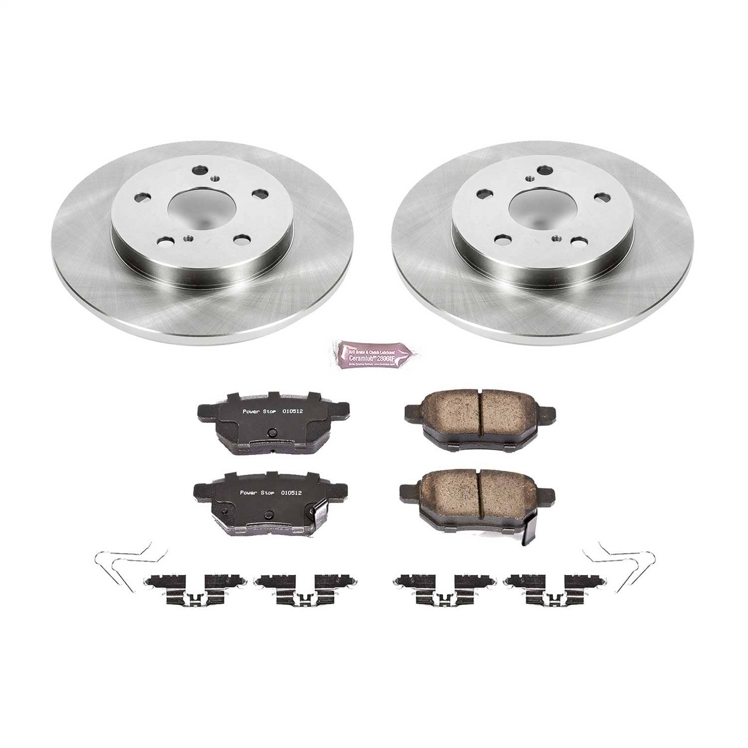 Power Stop - KOE7753 - Rear - Disc Brake Pad and Rotor Kit