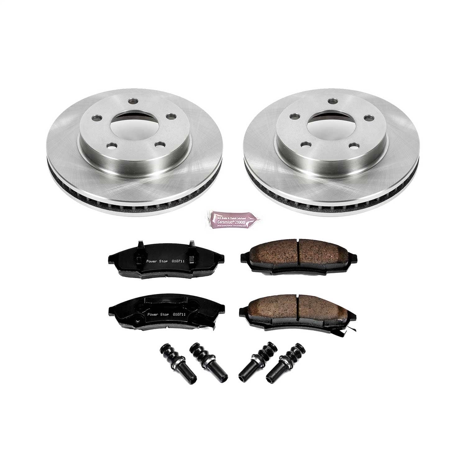 Power Stop - KOE7794 - Front - Disc Brake Pad and Rotor Kit