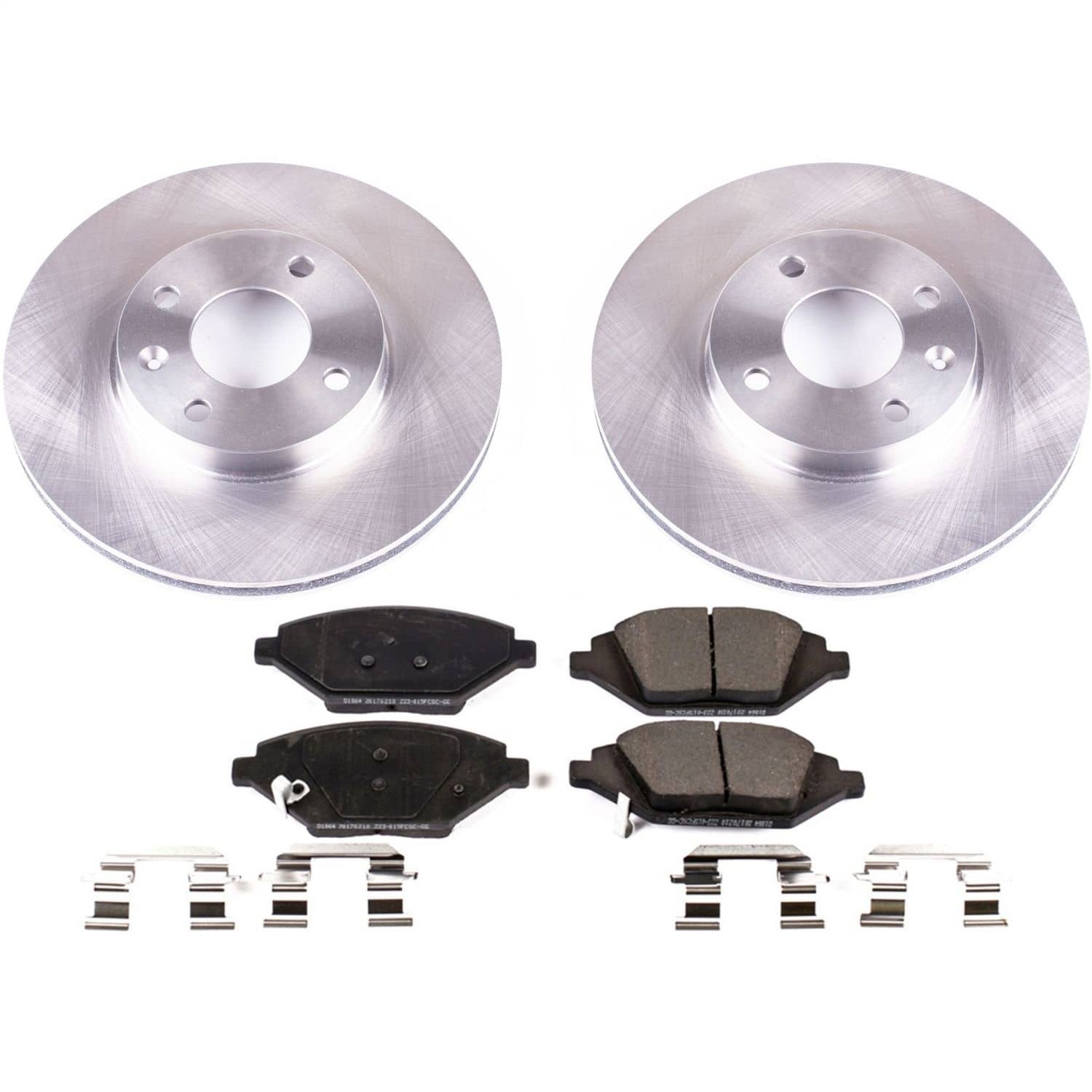 Power Stop - KOE7844 - Front - Disc Brake Pad and Rotor Kit