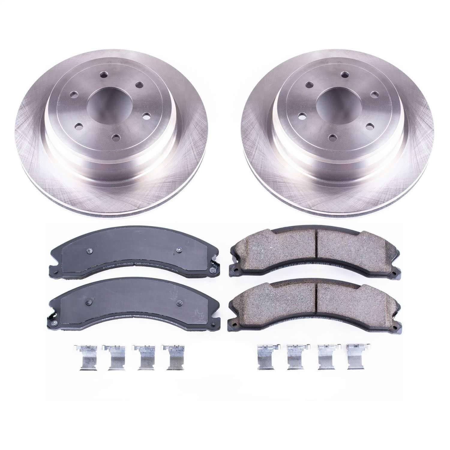 Power Stop - KOE7877 - Rear - Disc Brake Pad and Rotor Kit