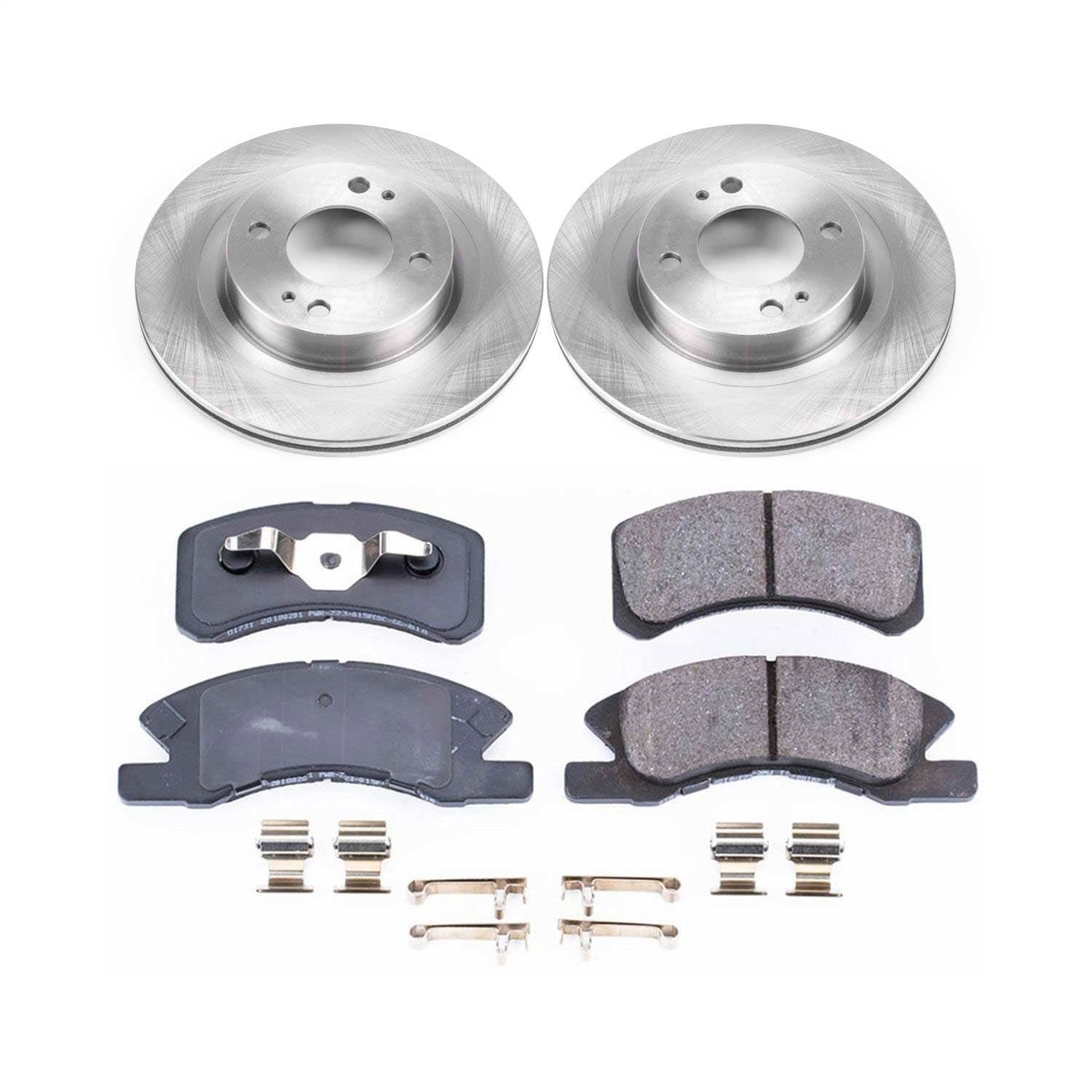 Power Stop - KOE7894 - Front - Disc Brake Pad and Rotor Kit