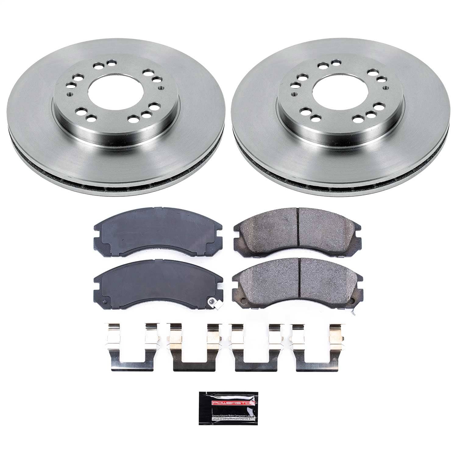 Power Stop - KOE798 - Front - Disc Brake Pad and Rotor Kit