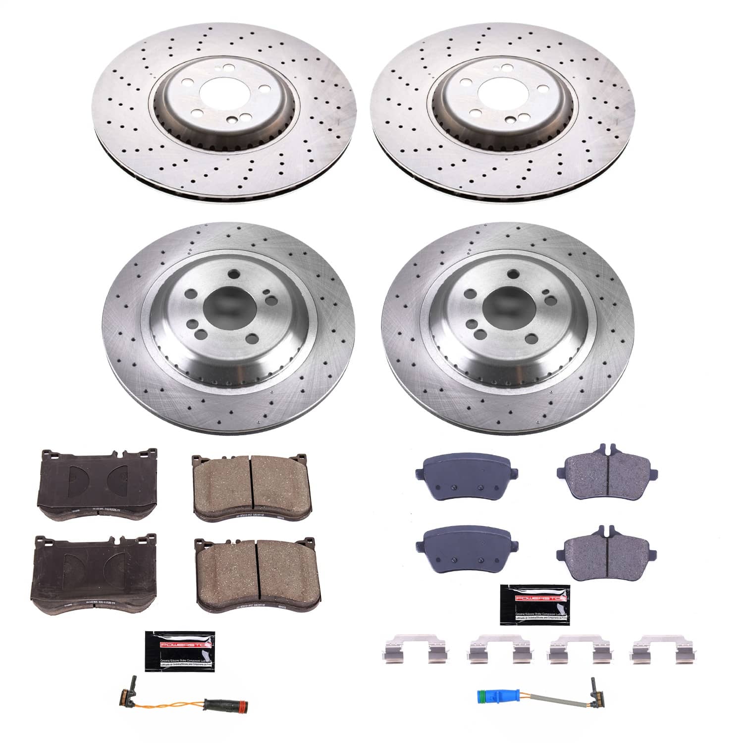 Power Stop - KOE8102 - Front and Rear - Disc Brake Pad and Rotor Kit