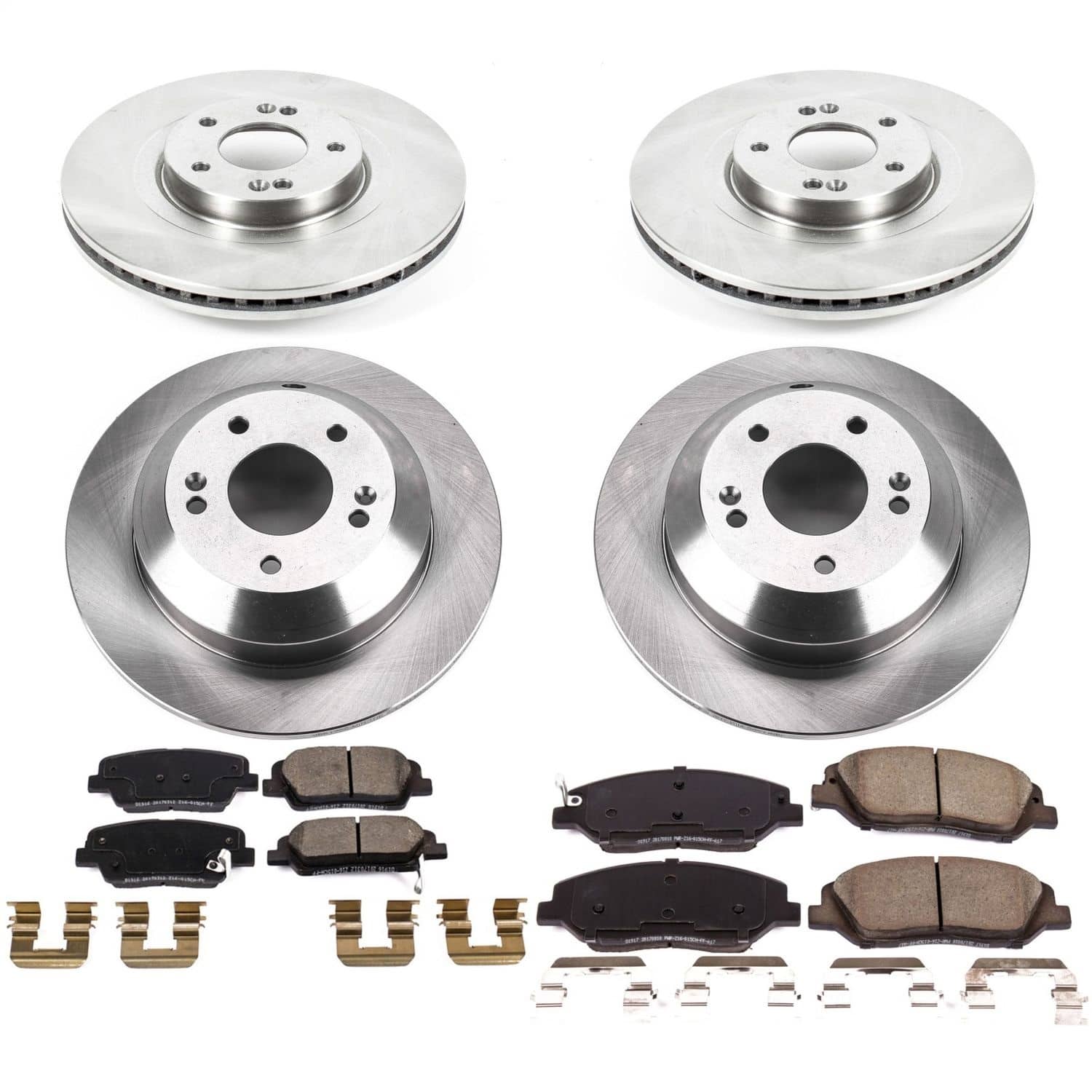 Power Stop - KOE8281 - Front and Rear - Disc Brake Pad and Rotor Kit