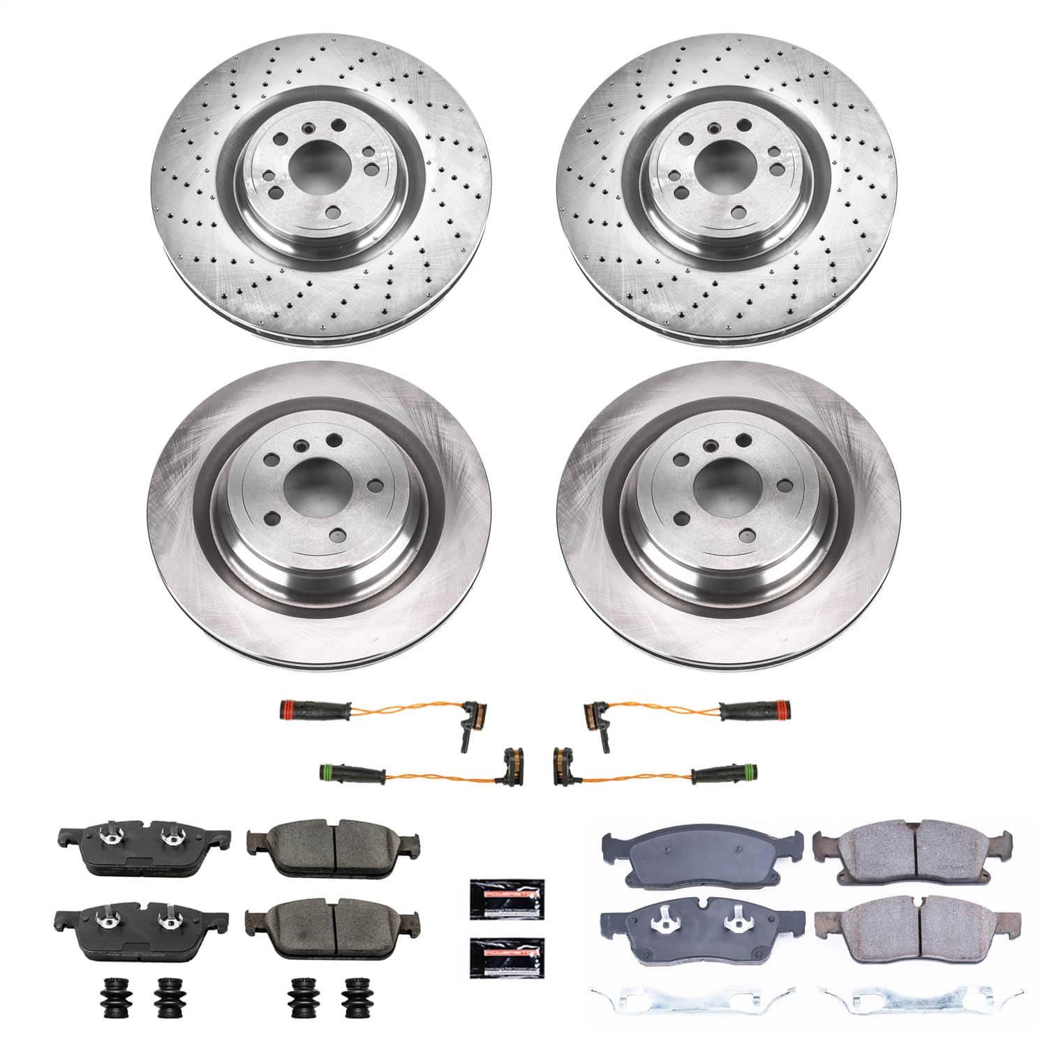 Power Stop - KOE8354 - Front and Rear - Disc Brake Pad and Rotor Kit