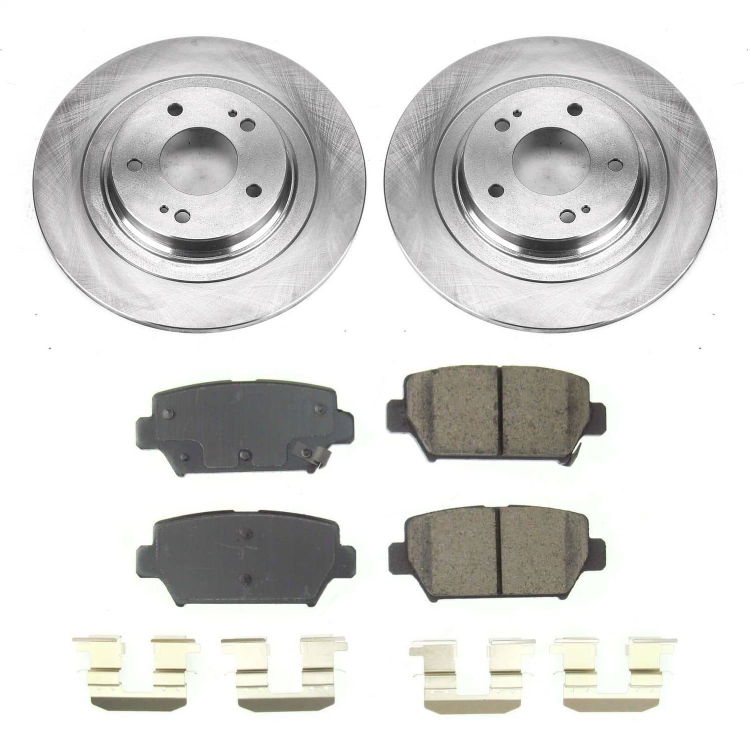 Power Stop - KOE8434 - Rear - Disc Brake Pad and Rotor Kit