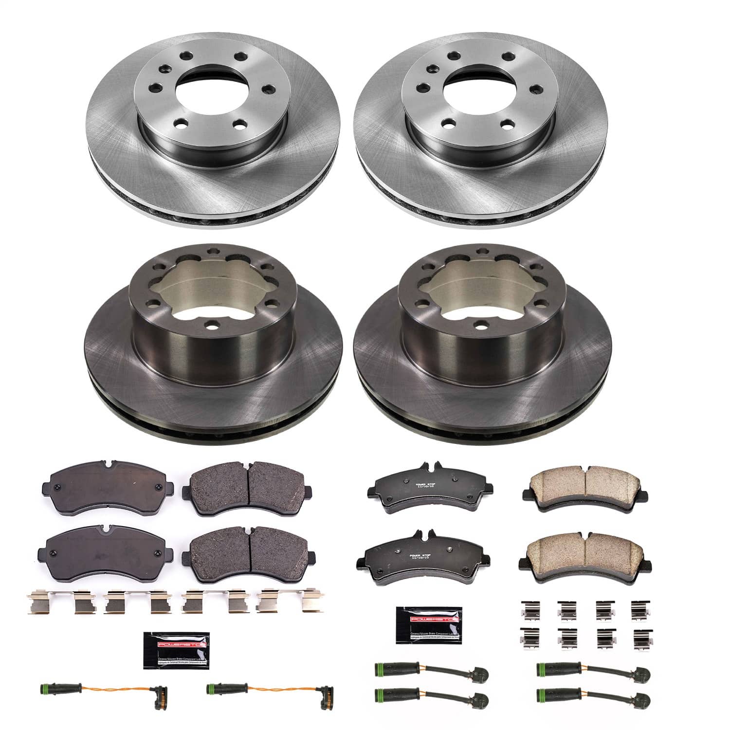 Power Stop - KOE8447 - Front and Rear - Disc Brake Pad and Rotor Kit
