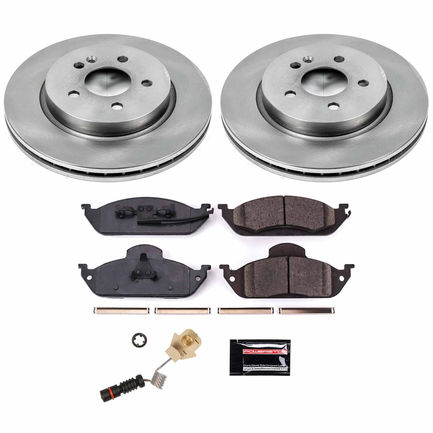 Power Stop - KOE864 - Front - Disc Brake Pad and Rotor Kit