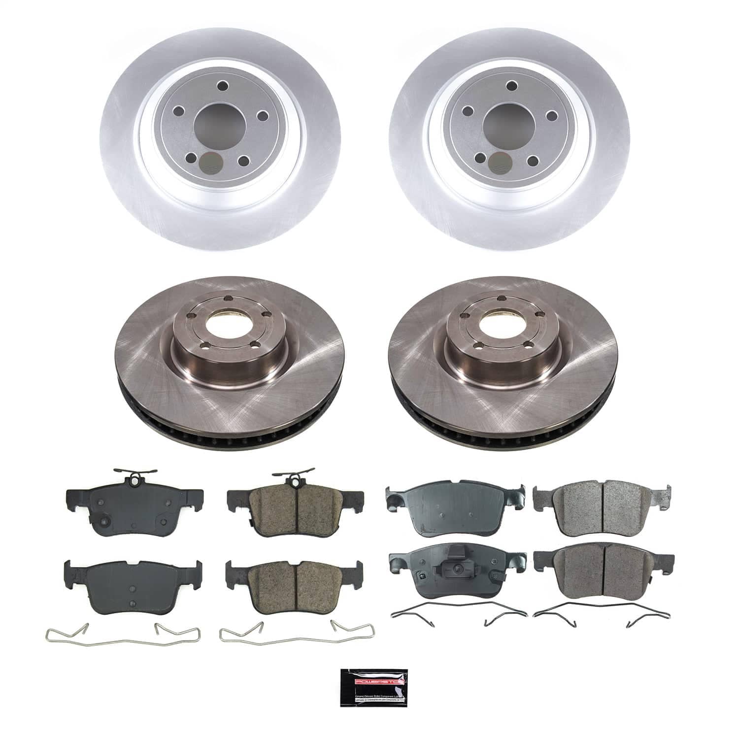 Power Stop - KOE8644 - Front and Rear - Disc Brake Pad and Rotor Kit
