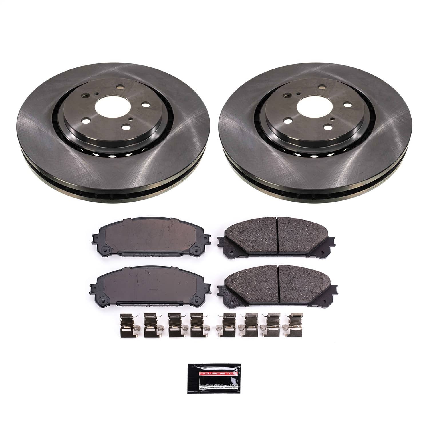 Power Stop - KOE8705 - Front - Disc Brake Pad and Rotor Kit