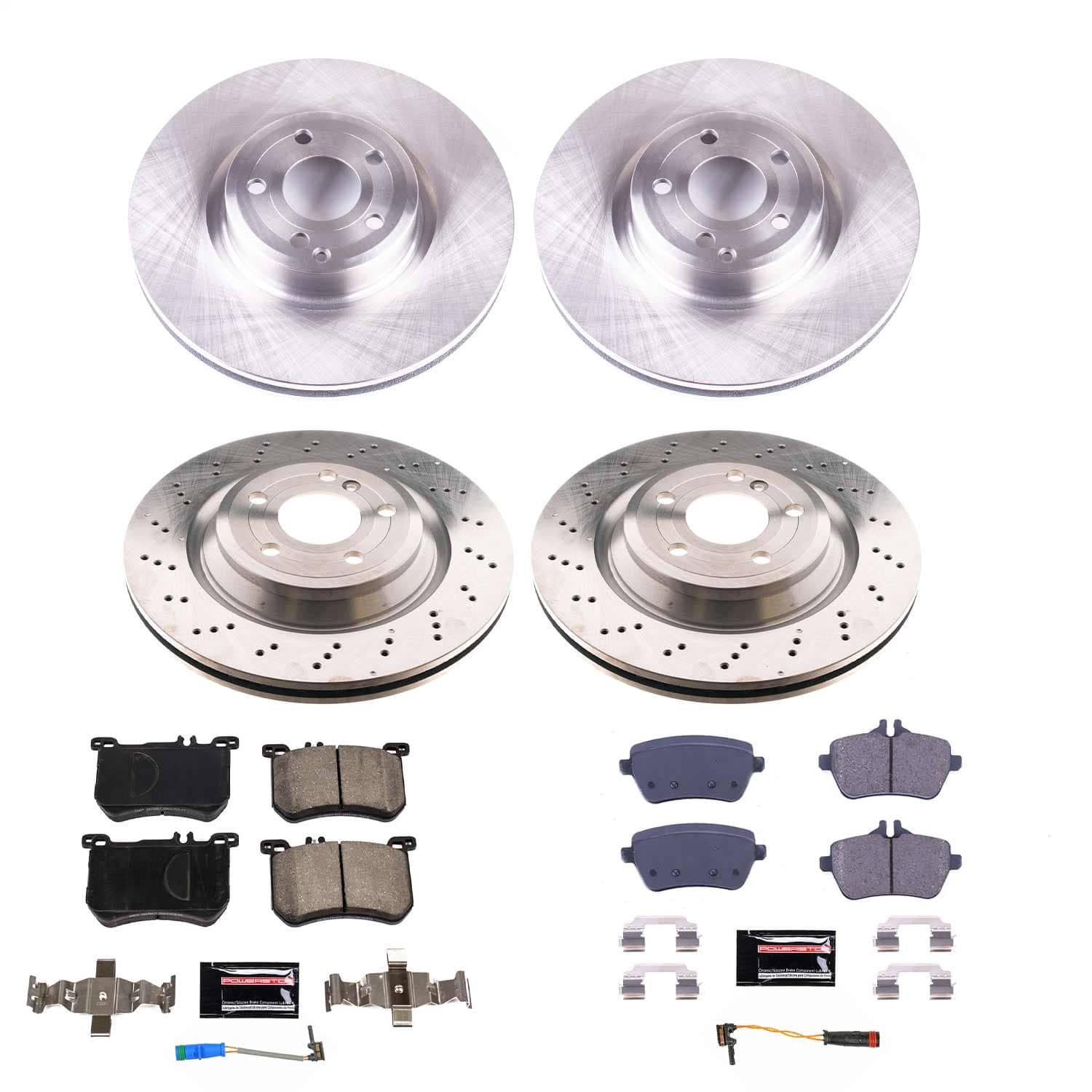 Power Stop - KOE8734 - Front and Rear - Disc Brake Pad and Rotor Kit