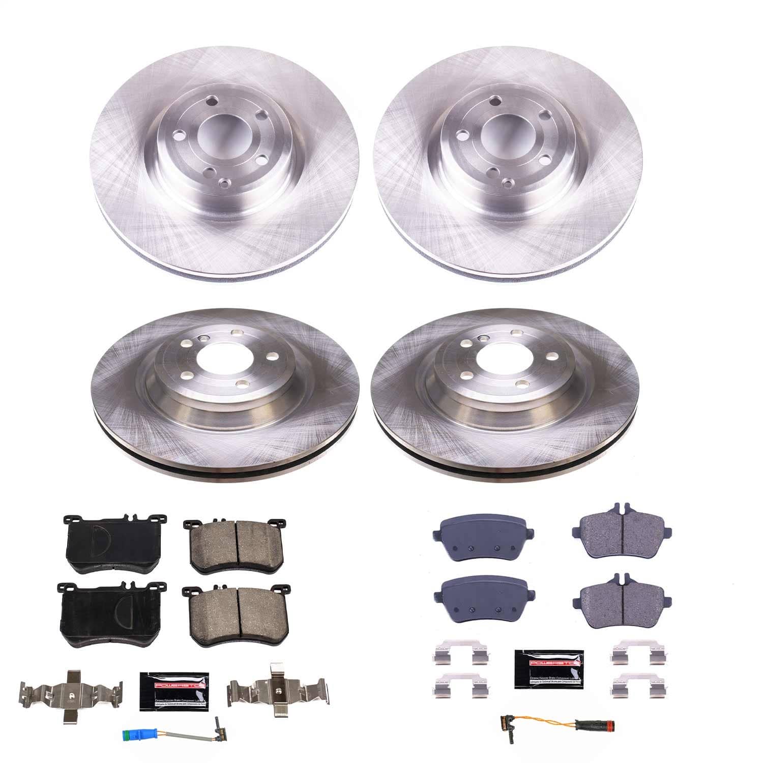 Power Stop - KOE8735 - Front and Rear - Disc Brake Pad and Rotor Kit