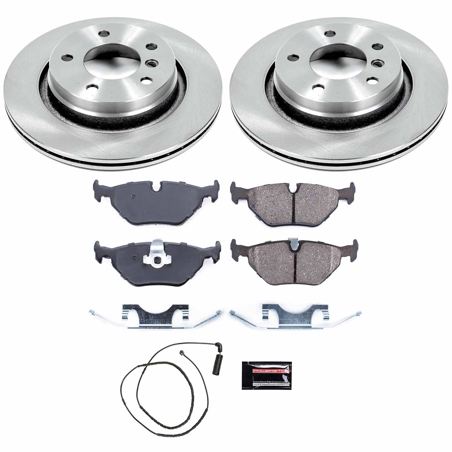 Power Stop - KOE877 - Rear - Disc Brake Pad and Rotor Kit