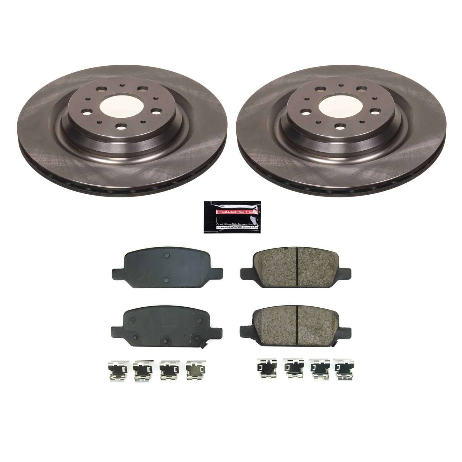 Power Stop - KOE8874 - Rear - Disc Brake Pad and Rotor Kit