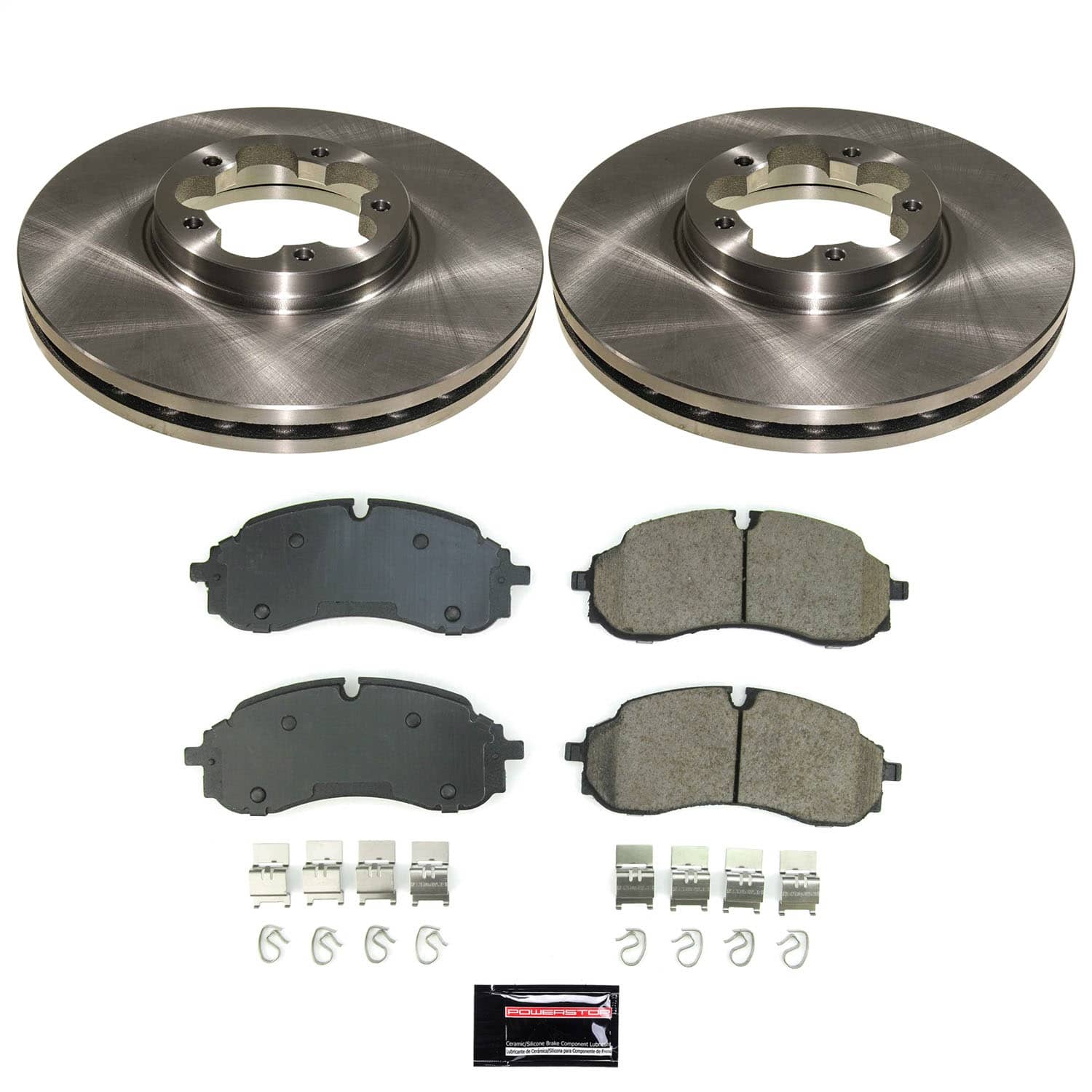 Power Stop - KOE8985 - Front - Disc Brake Pad and Rotor Kit