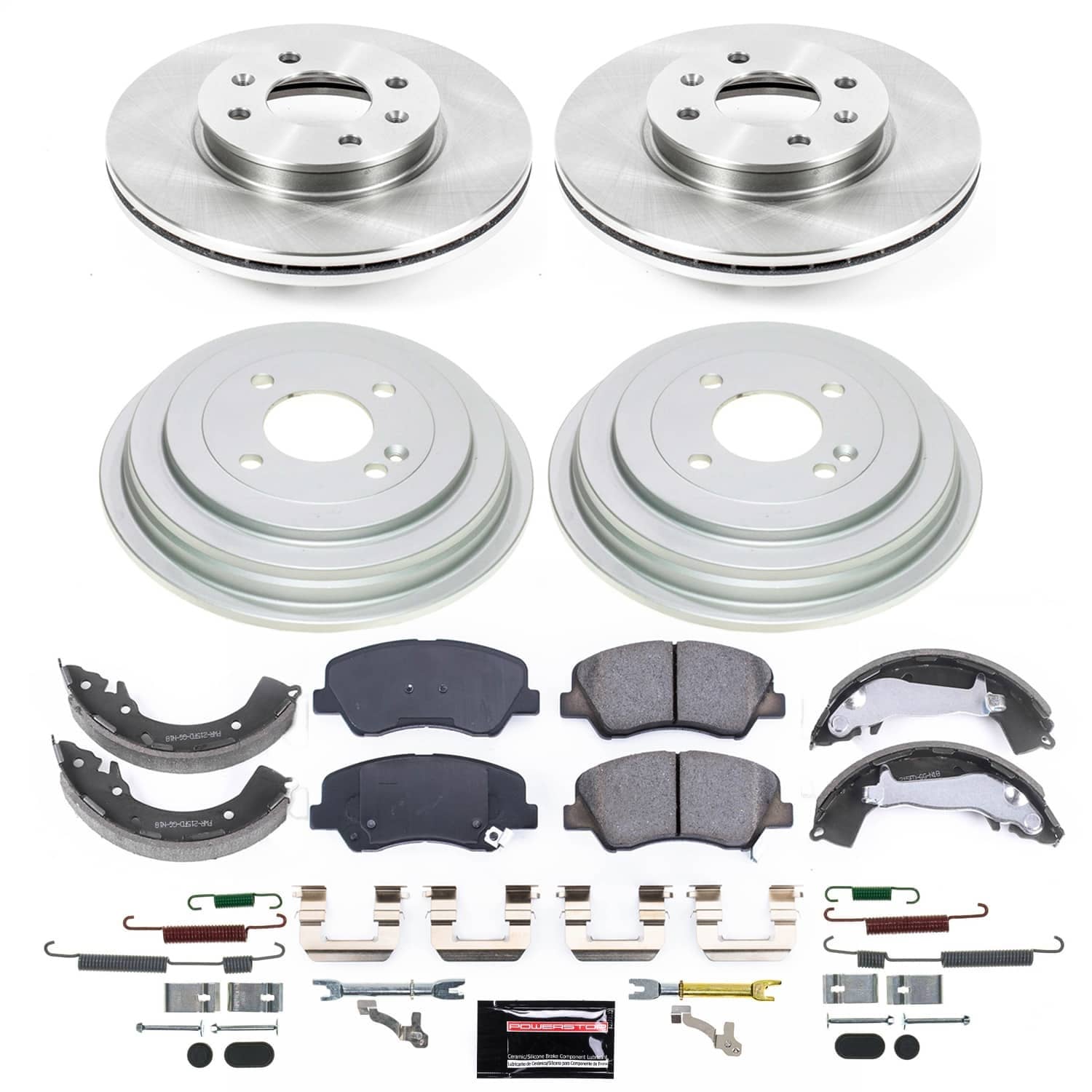 Power Stop - KOE9074 - Front - Disc Brake Pad and Rotor Kit