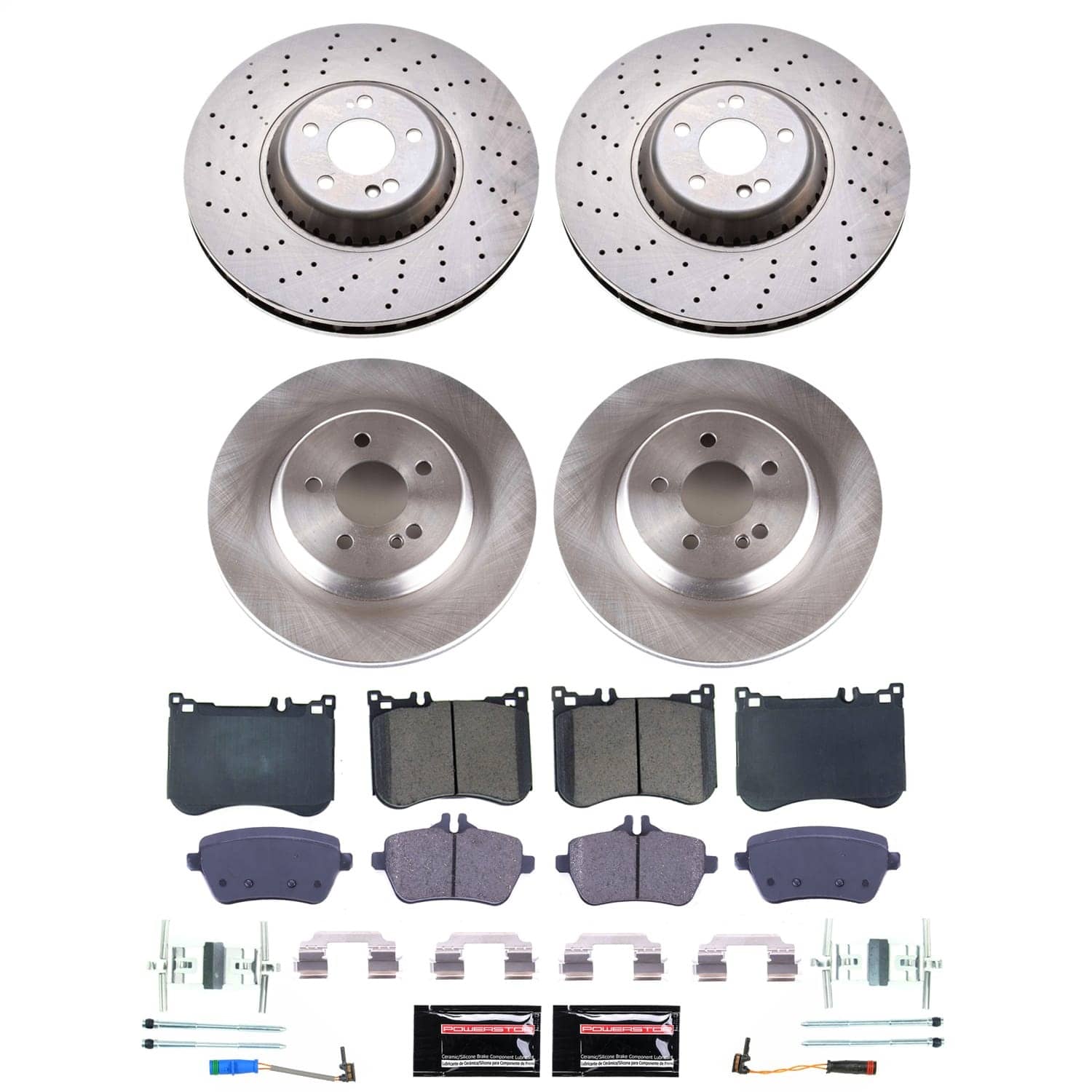 Power Stop - KOE9160 - Front and Rear - Disc Brake Pad and Rotor Kit