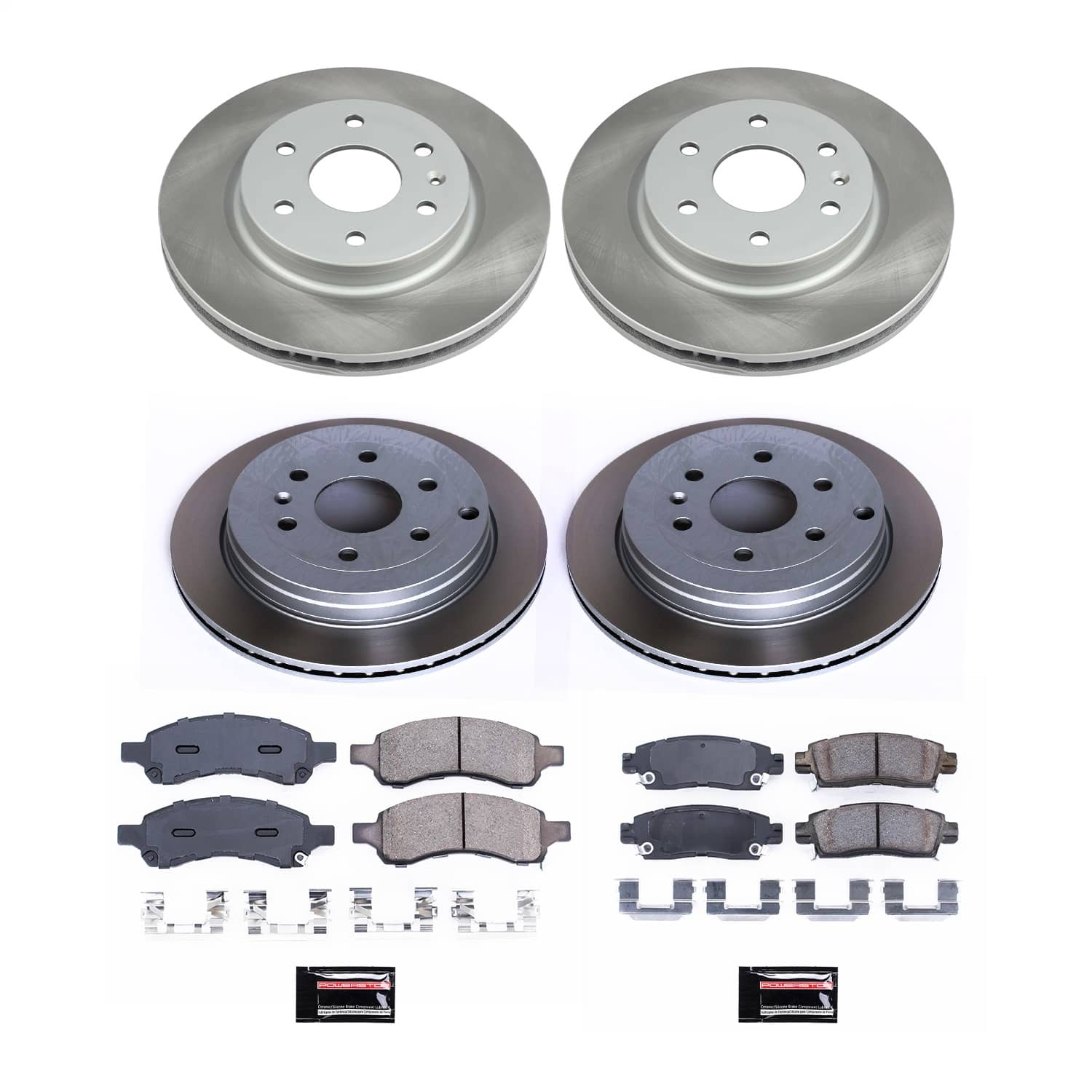 Power Stop - SC4466 - Front and Rear - Disc Brake Pad and Rotor Kit