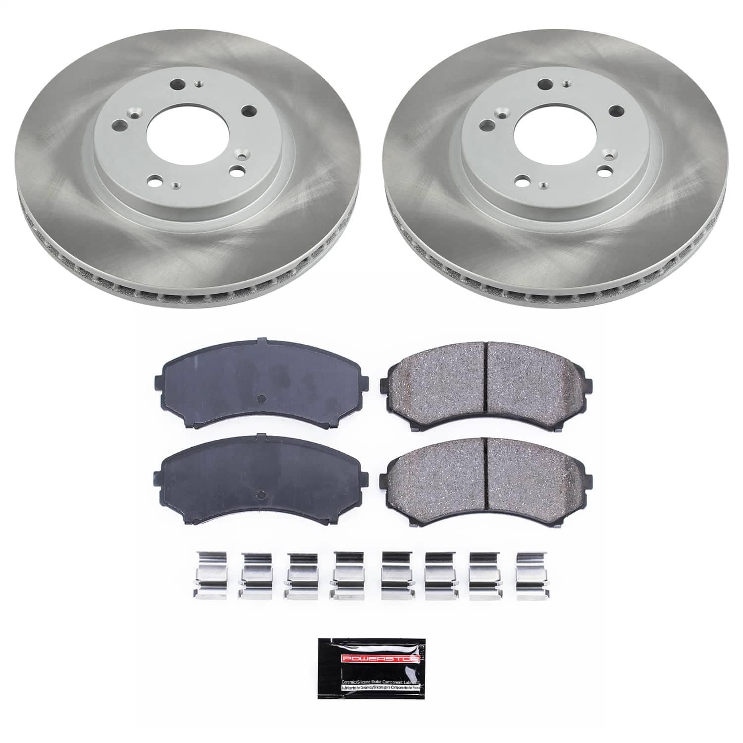 Power Stop - SC5258 - Front - Disc Brake Pad and Rotor Kit