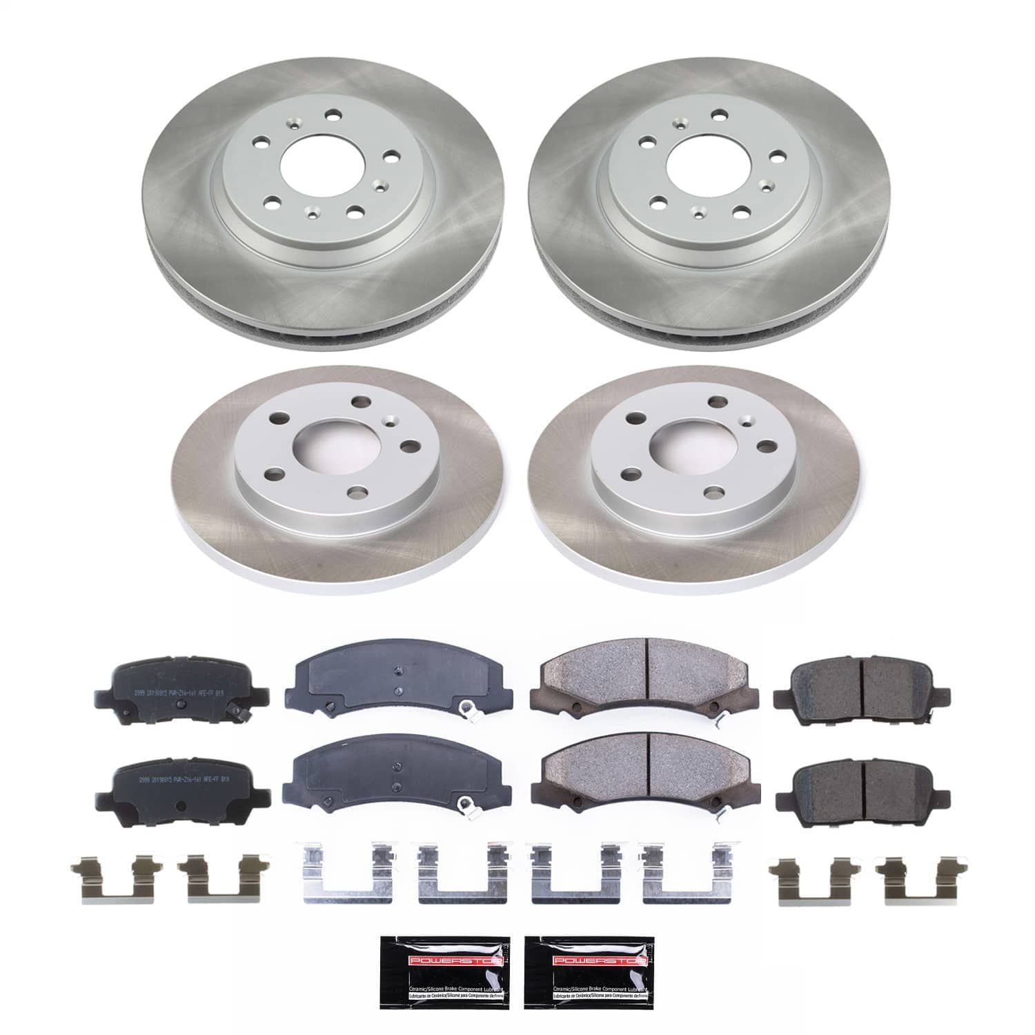 Power Stop - SC5504 - Front and Rear - Disc Brake Pad and Rotor Kit