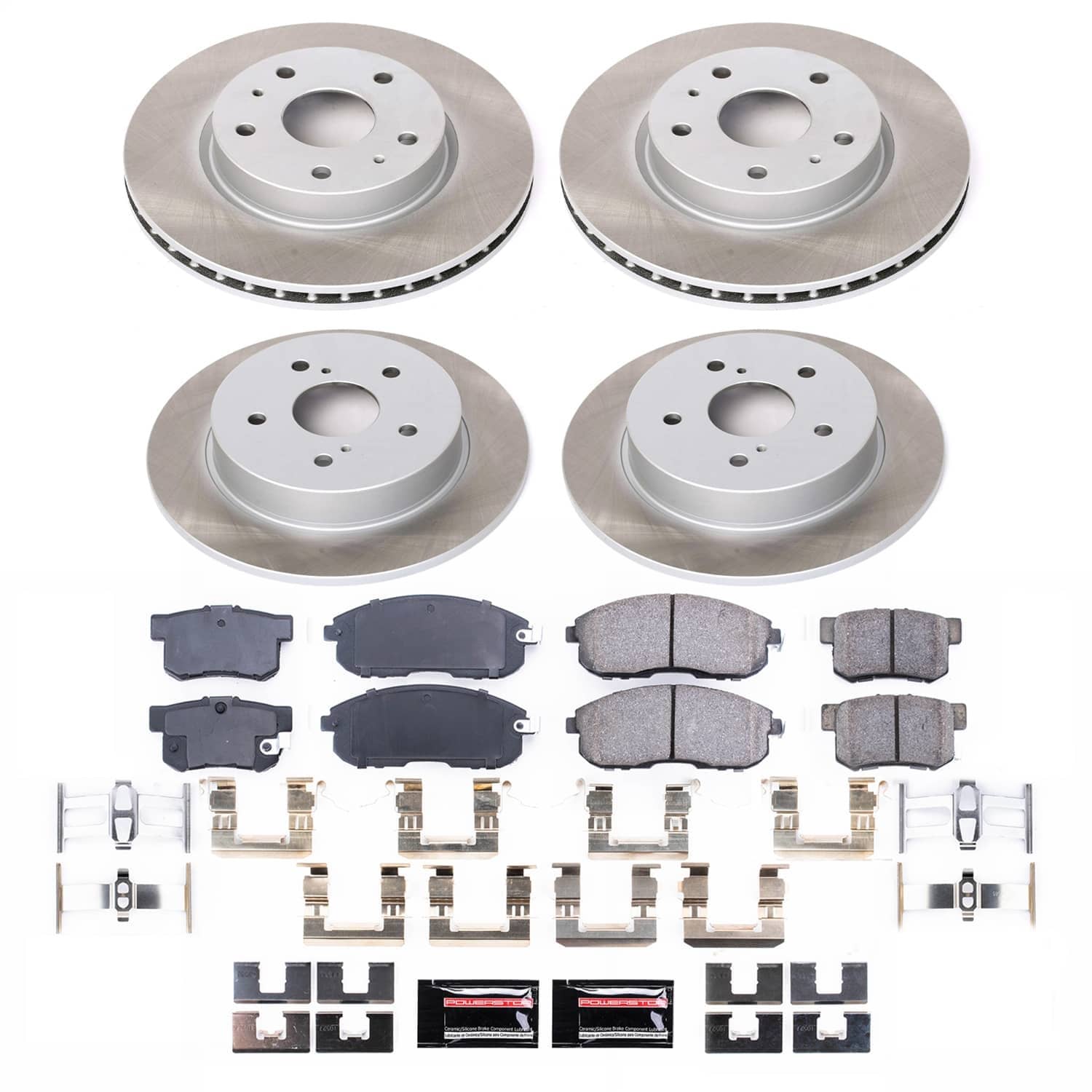Power Stop - SC5888 - Front and Rear - Disc Brake Pad and Rotor Kit