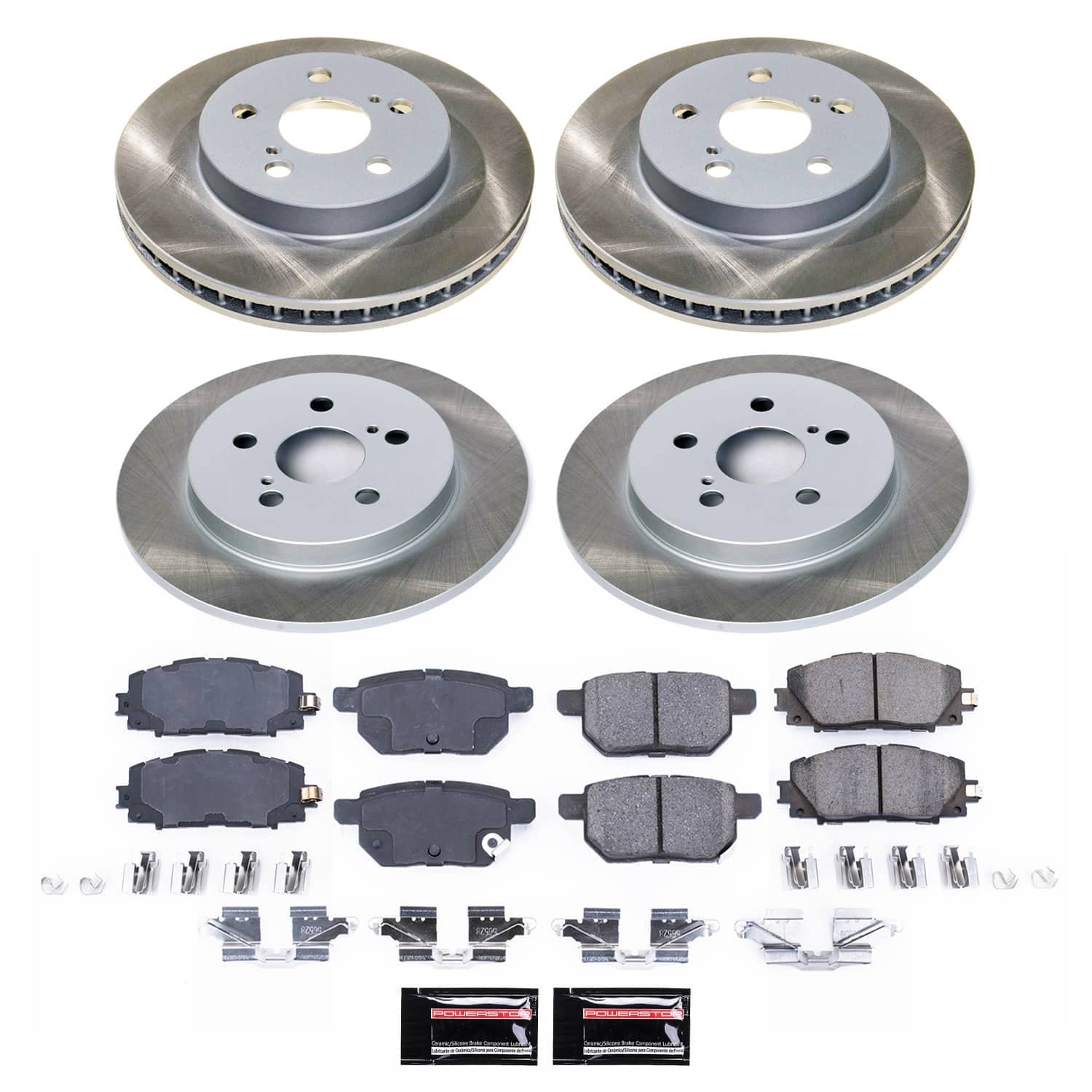 Power Stop - SC7924 - Front and Rear - Disc Brake Pad and Rotor Kit