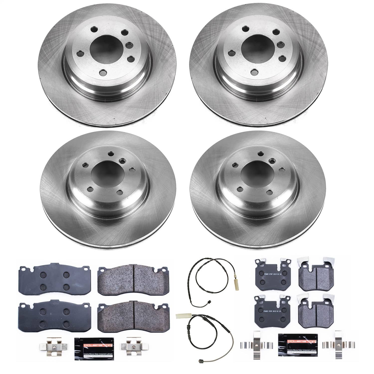 Power Stop - TDBK6005 - Front and Rear - Disc Brake Pad and Rotor Kit