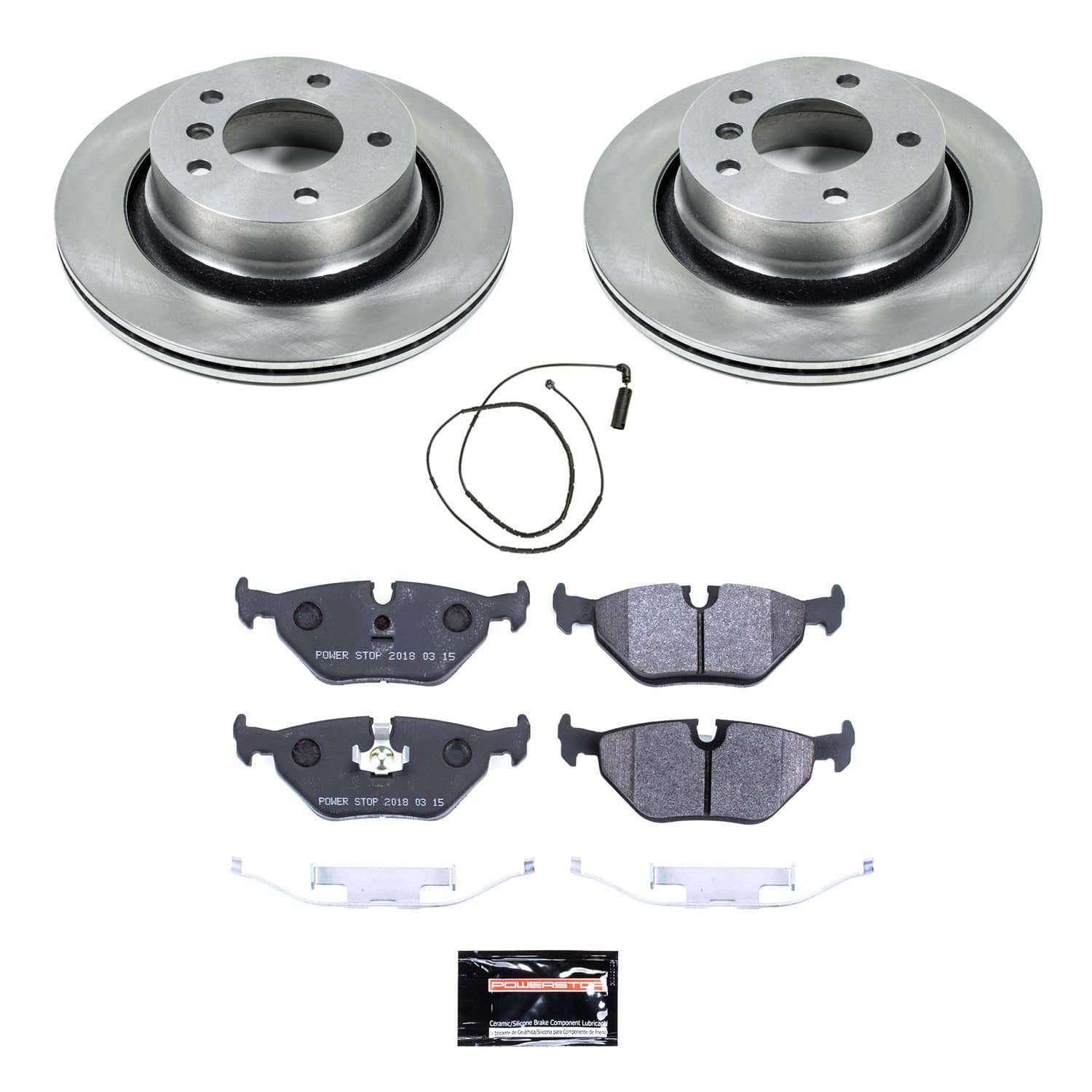 Power Stop - TDBK877 - Rear - Disc Brake Pad and Rotor Kit