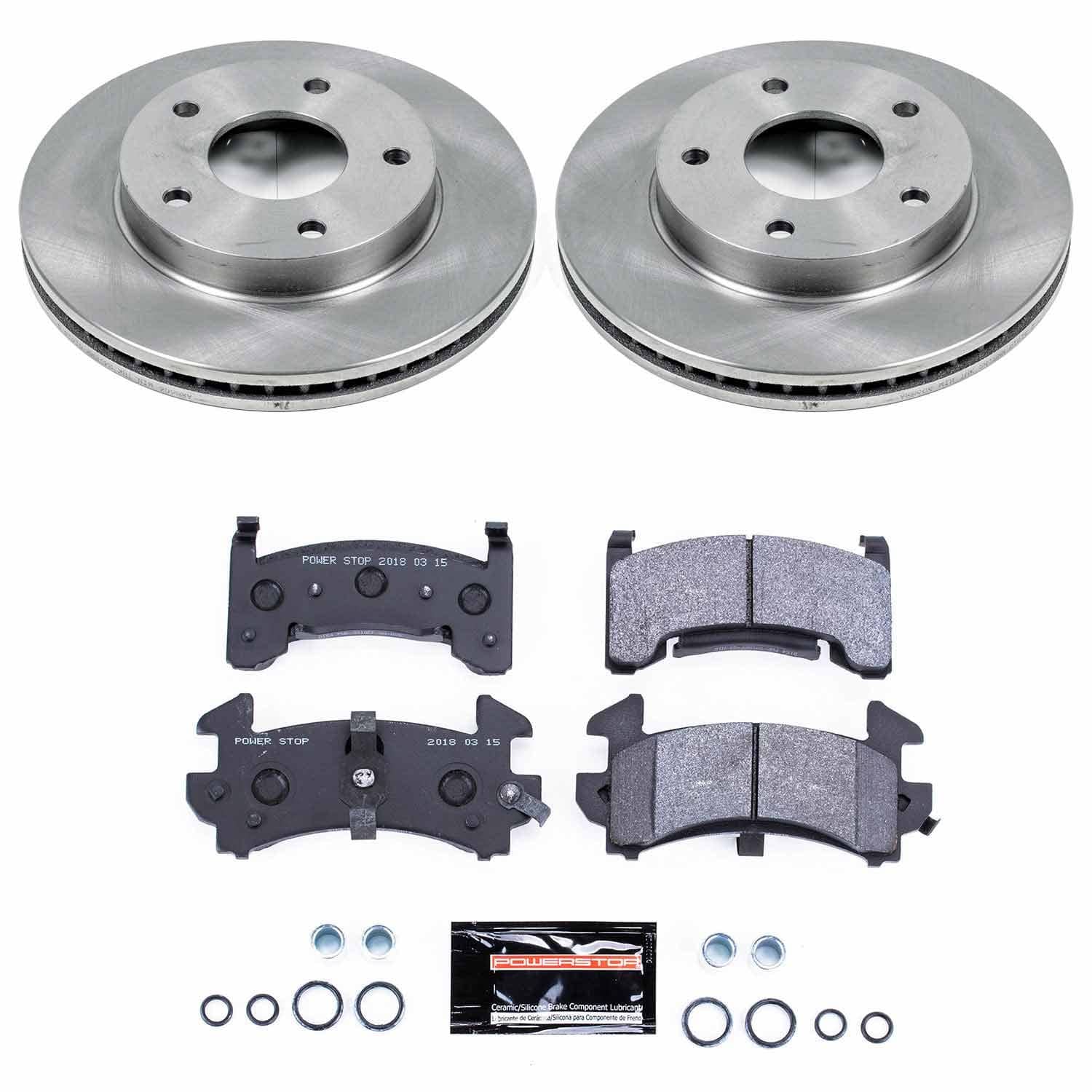 Power Stop - TDSK3003 - Rear - Disc Brake Pad and Rotor Kit