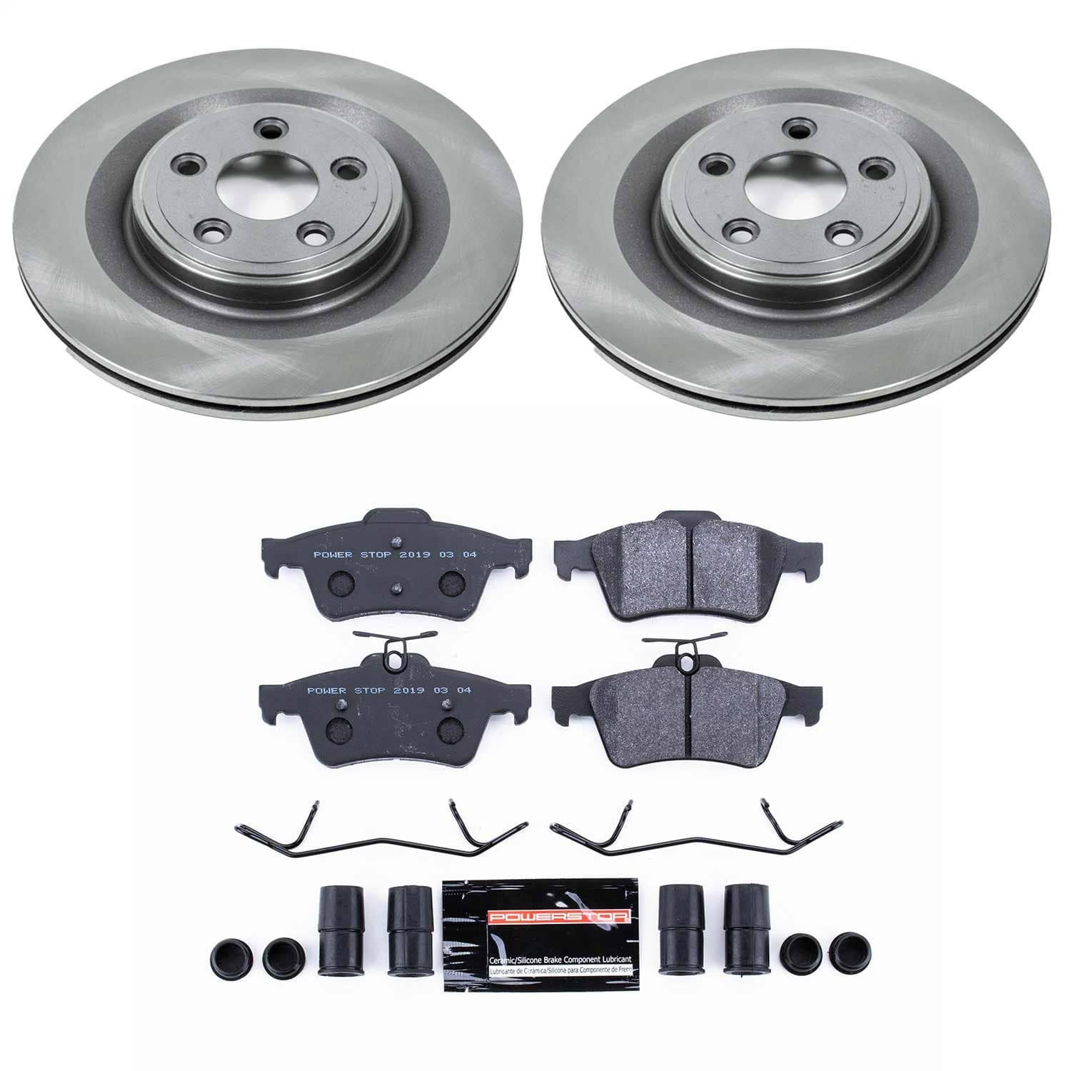 Power Stop - TDSK4612 - Rear - Disc Brake Pad and Rotor Kit