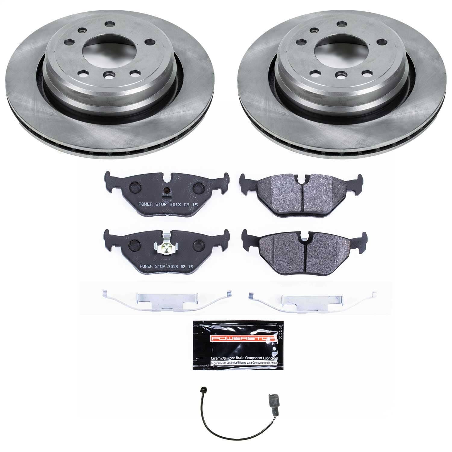 Power Stop - TDSK557 - Rear - Disc Brake Pad and Rotor Kit