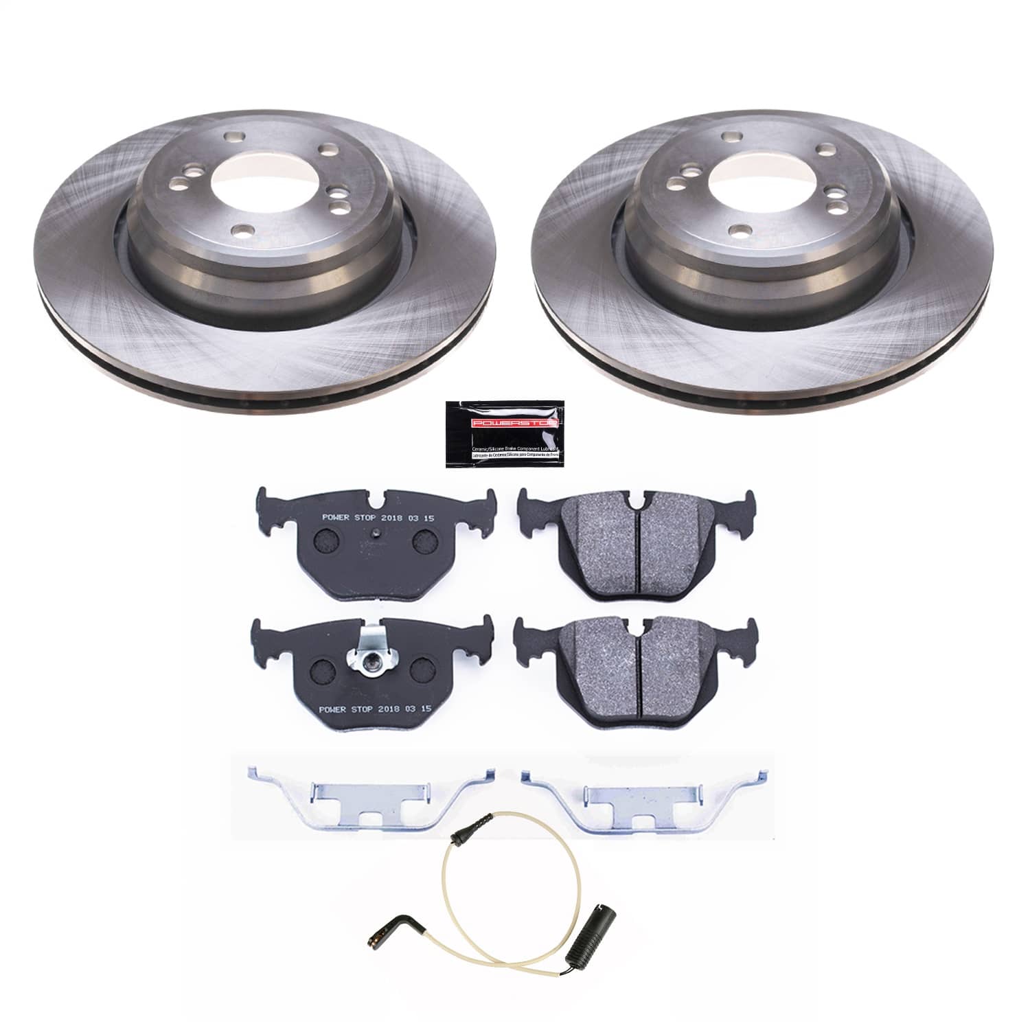 Power Stop - TDSK5731 - Rear - Disc Brake Pad and Rotor Kit