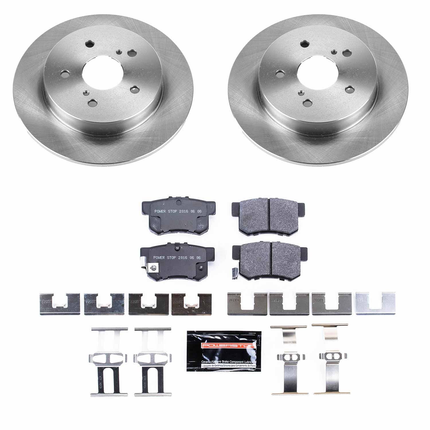 Power Stop - TDSK5889 - Rear - Disc Brake Pad and Rotor Kit