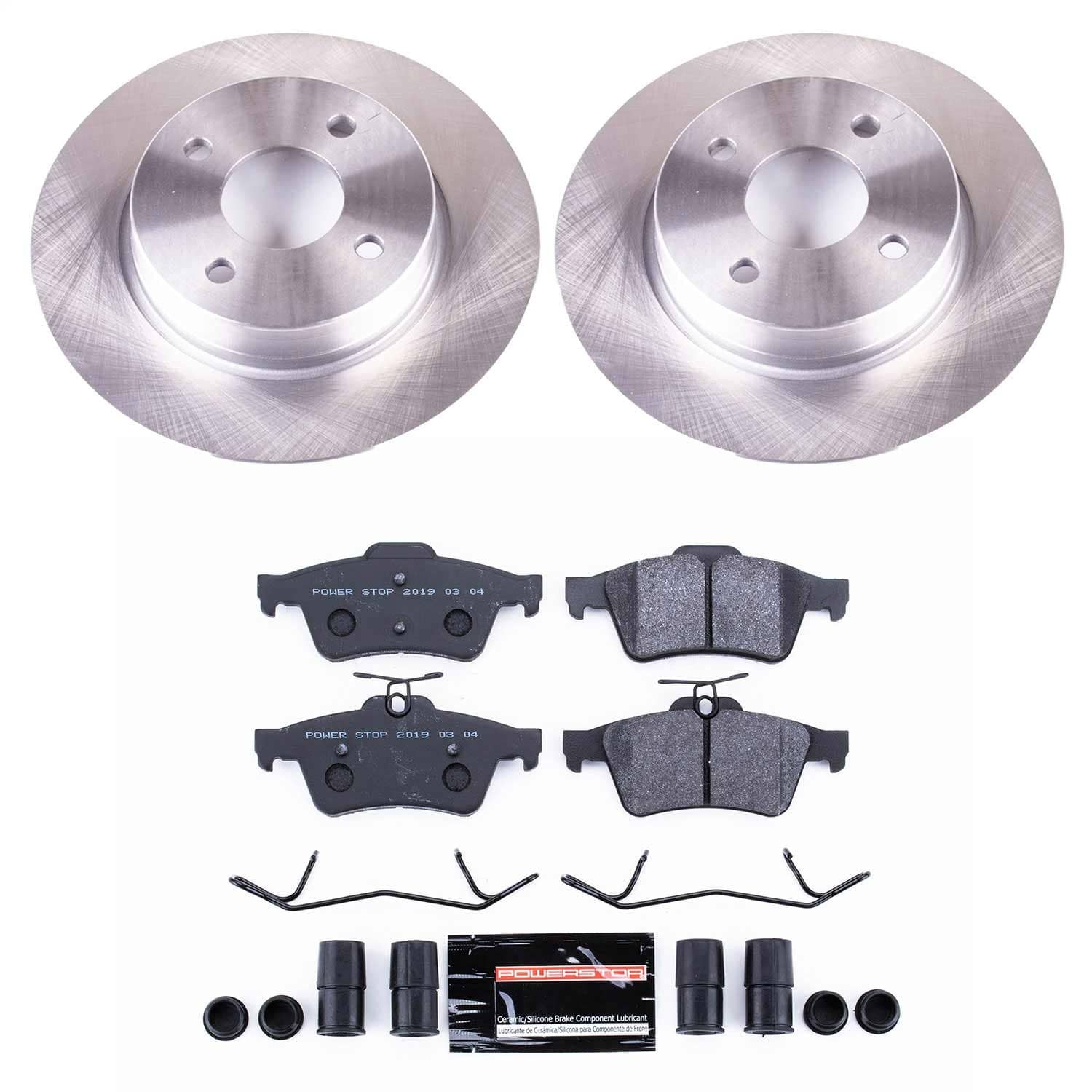 Power Stop - TDSK7897 - Rear - Disc Brake Pad and Rotor Kit