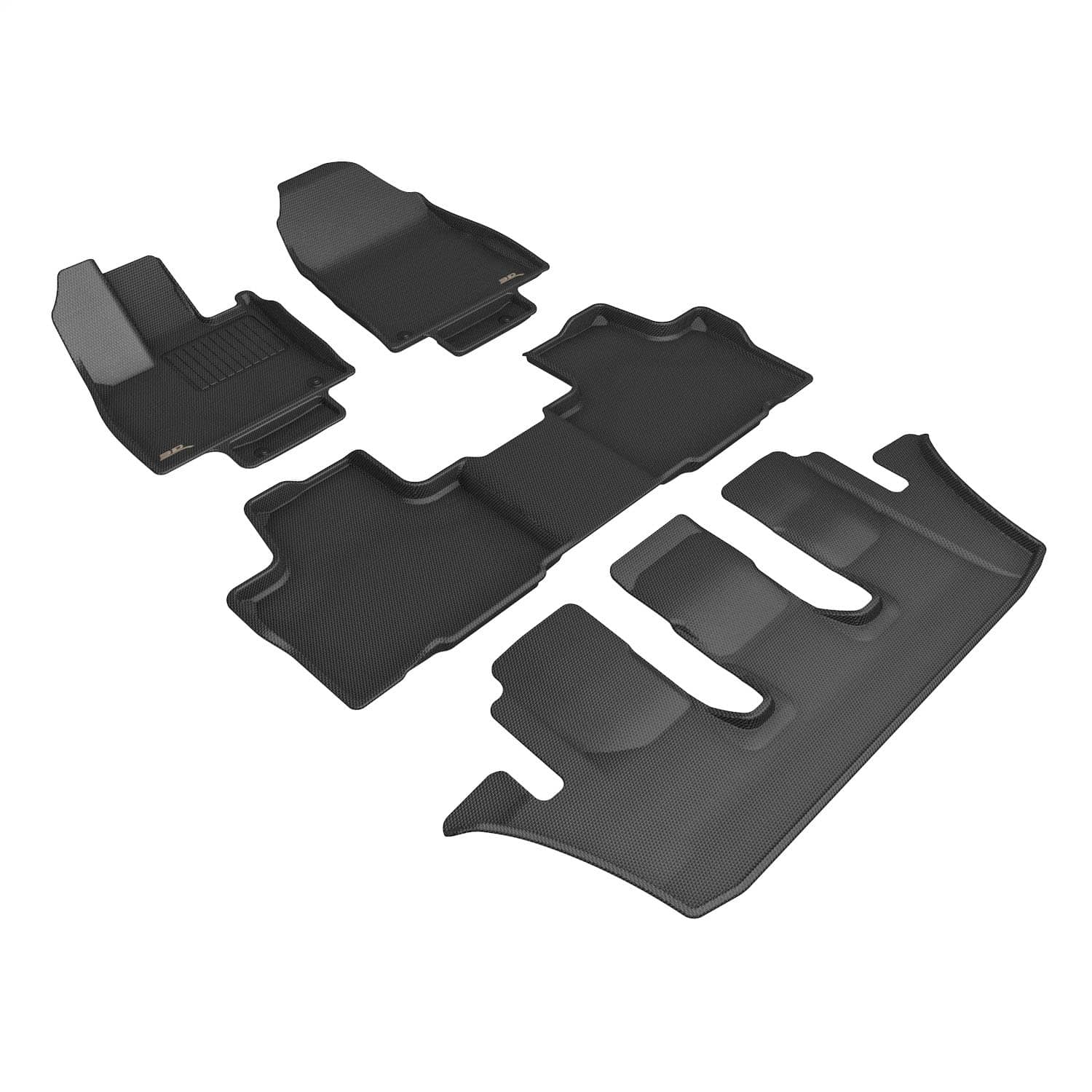 3D MAXpider - L1LX09101509 - Front Rear and Third Row - Floor Mat Set