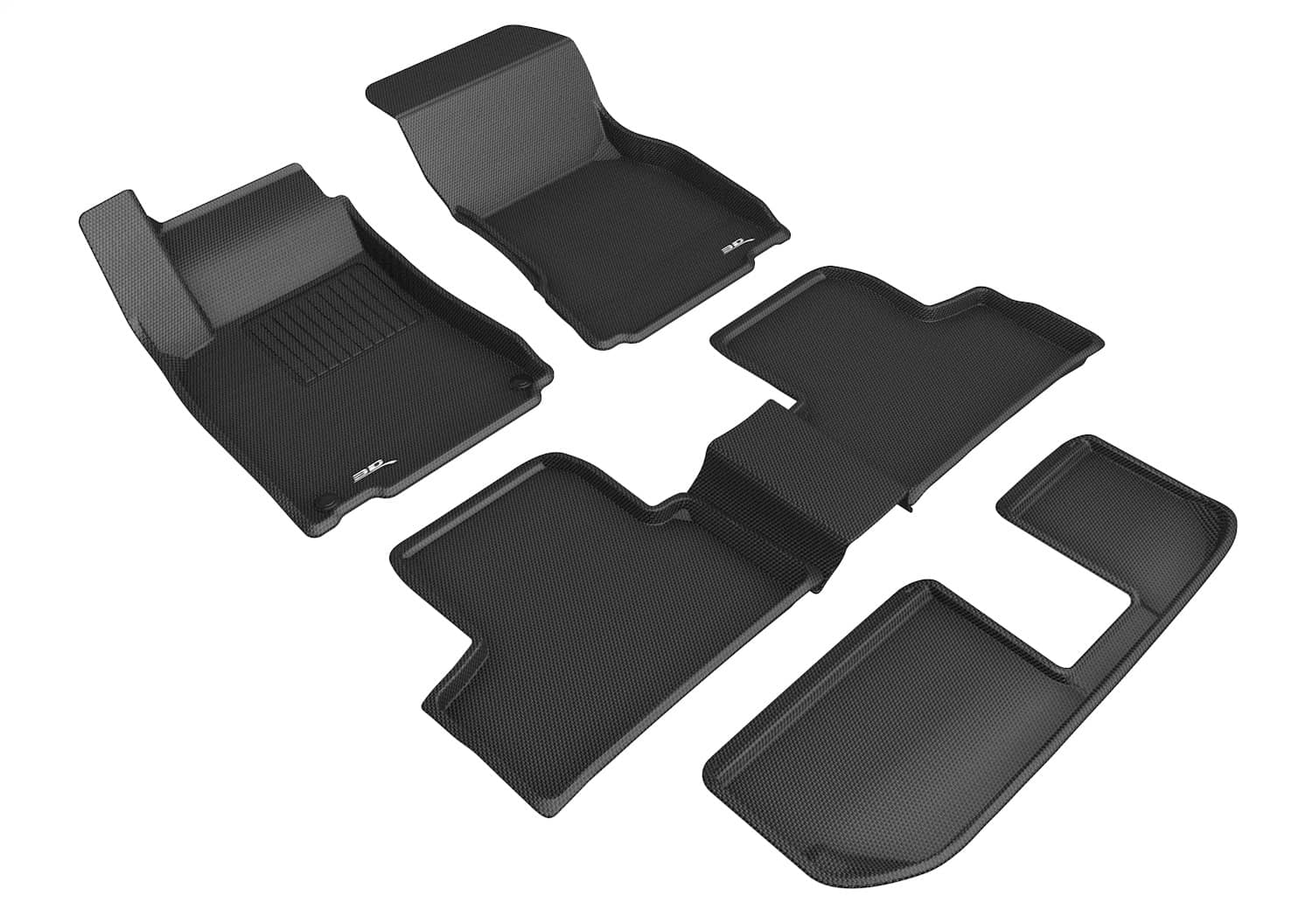 3D MAXpider - L1MB13101509 - Front Rear and Third Row - Floor Mat Set
