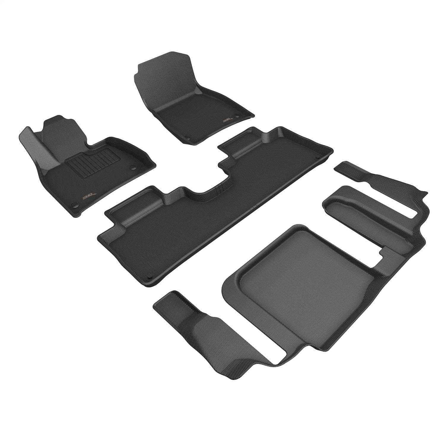 3D MAXpider - L1MB18701509 - Front Rear and Third Row - Floor Mat Set