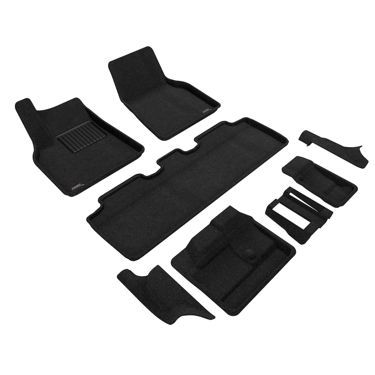 3D MAXpider - L1TL03604709 - Front Rear and Third Row - Floor Mat Set